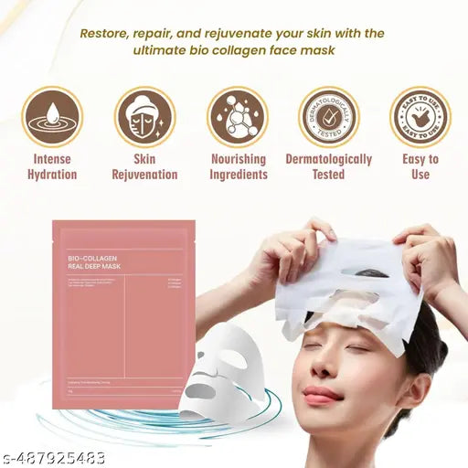 Face Mask Bio-Collagen Real Deep Mask Deep Collagen Overnight Mask